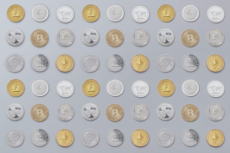 image stack of different cryptocurrencies